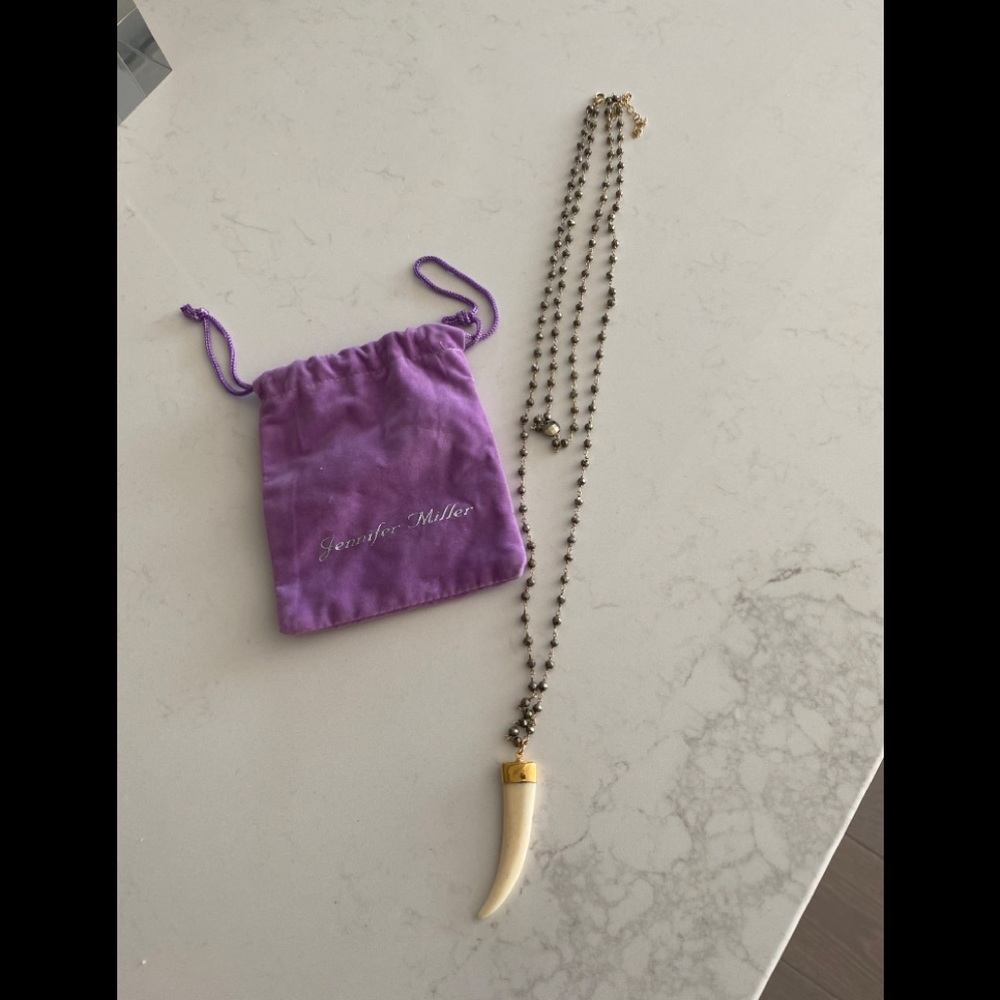 Roni Blanshay crescent moon necklace